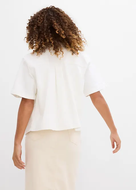 Jeansblus, oversized, bonprix