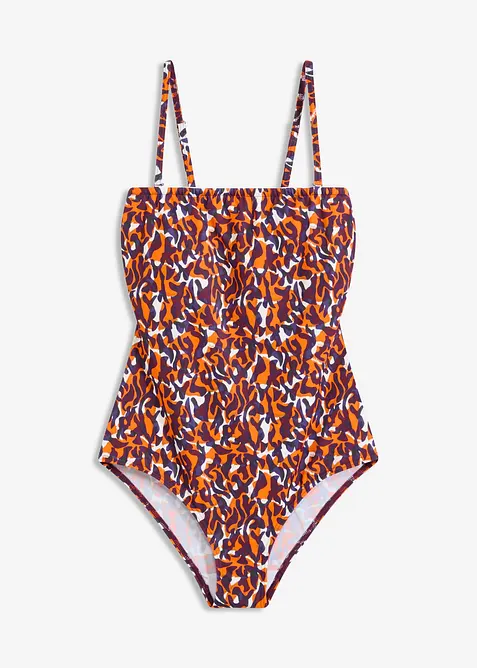 Bandåbaddräkt med avtagbara axelband, bonprix