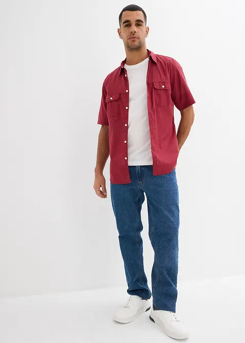 Kortärmad skjorta i ren bomull, bonprix