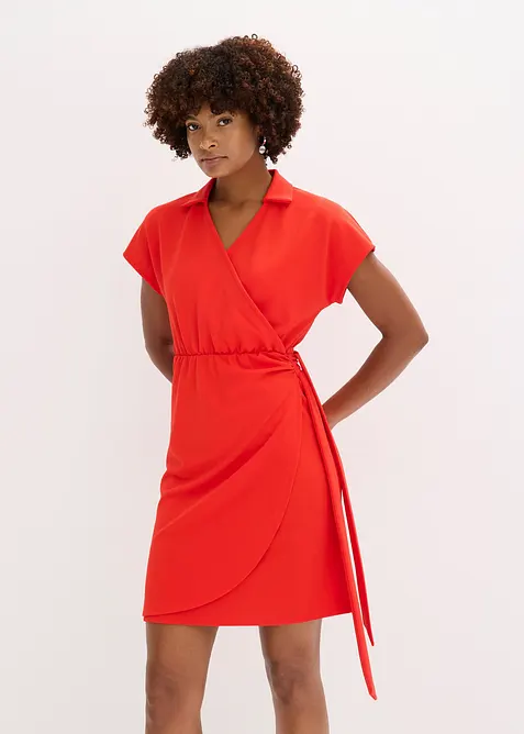 Miniklänning med omlottlook, bonprix