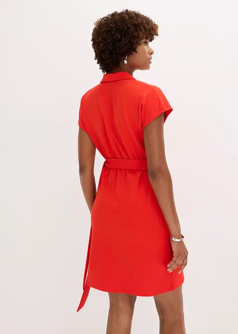 Miniklänning med omlottlook, bonprix