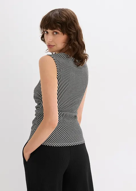 Rynkad topp, bonprix