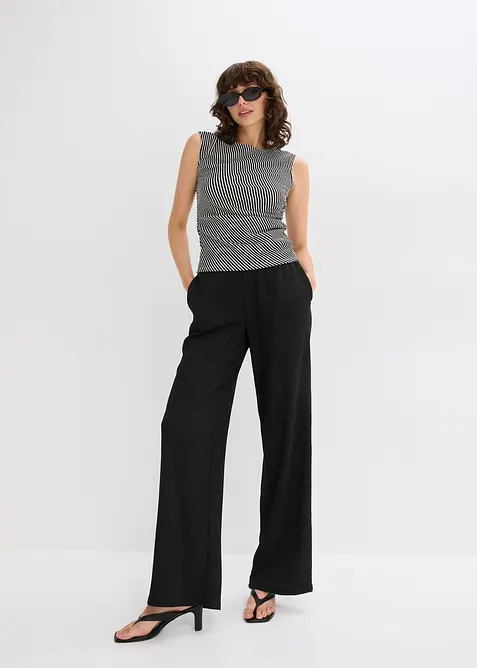 Rynkad topp, bonprix