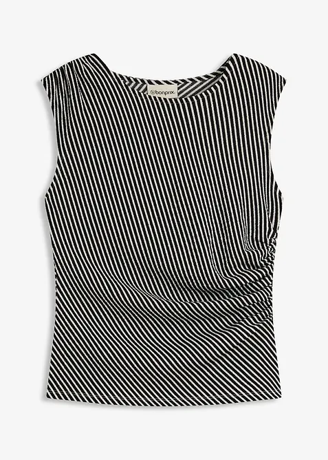 Rynkad topp, bonprix