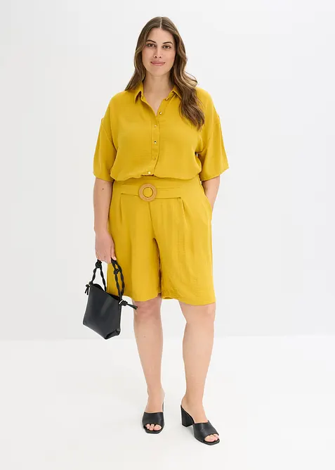 Shorts med res&aring;rmidja, bonprix