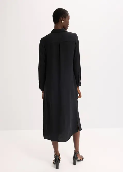 Skjortklänning med spets, bonprix