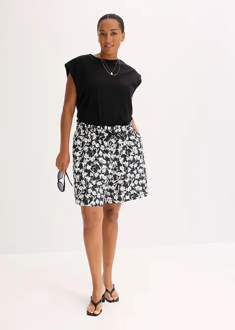 Shorts i linneblandning, bonprix