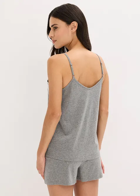 Pyjamas med shorts och spets, bonprix