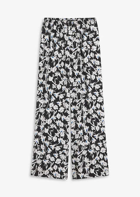 Palazzobyxa av material med strukturyta, bonprix