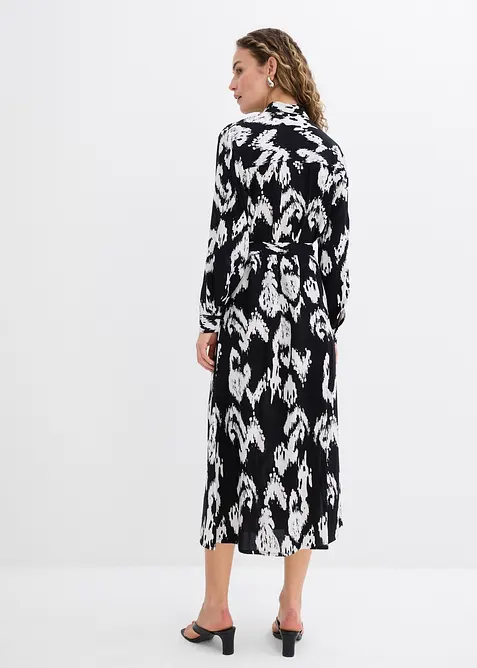 Blusklänning i följsam viskos, bonprix