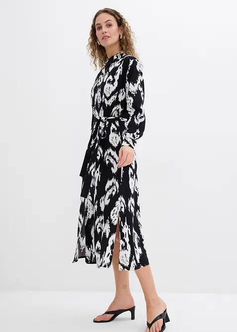 Blusklänning i följsam viskos, bonprix