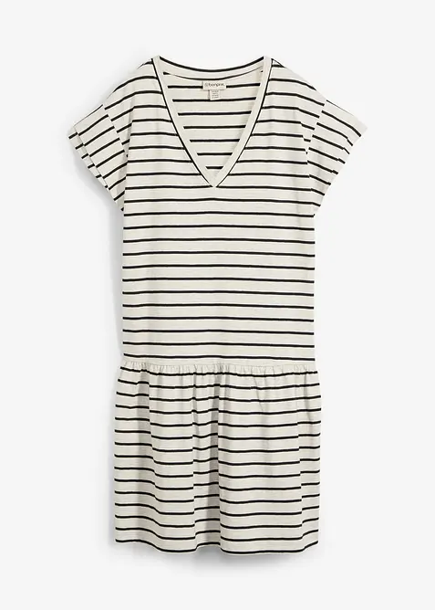 Jerseyklänning i bomull, bonprix