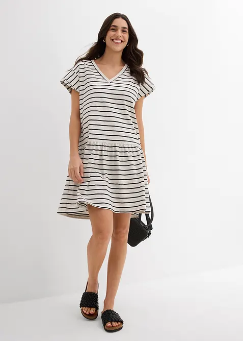 Jerseyklänning i bomull, bonprix