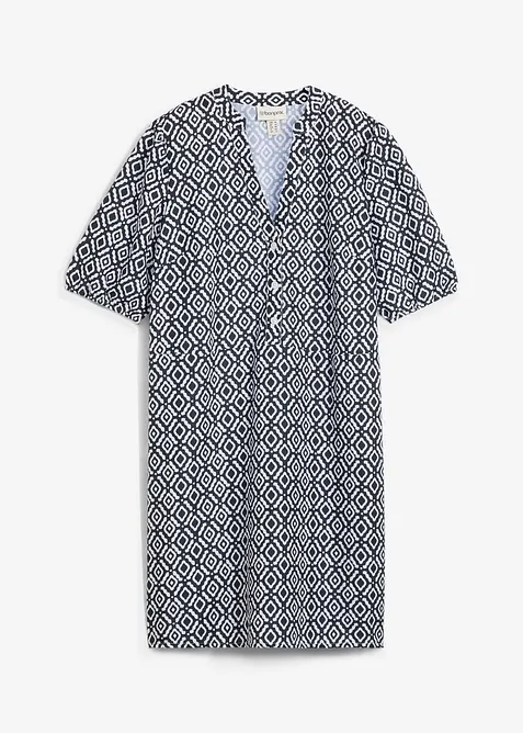 Tunikaklänning i följsam viskos, bonprix