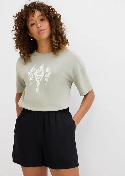 T-shirt med tryck, bonprix