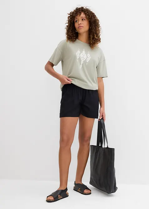 T-shirt med tryck, bonprix