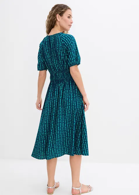 Midiklänning av mjuk viskos, bonprix