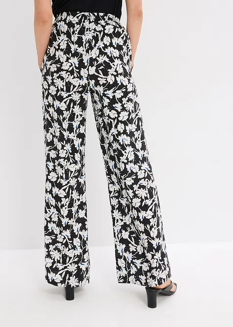 Palazzobyxa av material med strukturyta, bonprix