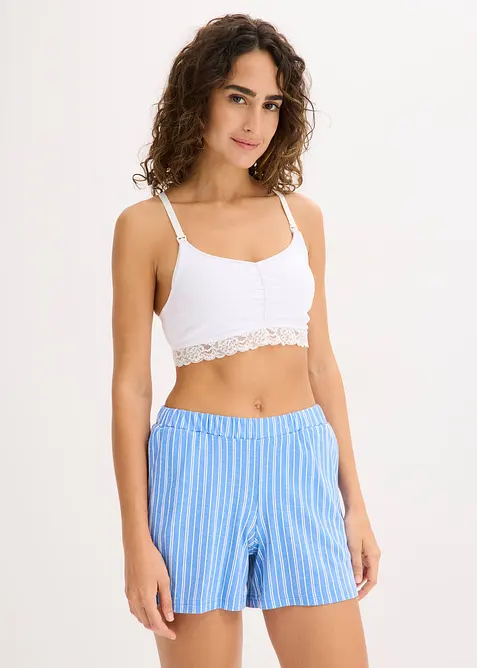 Amningsbehå utan bygel och med ekologisk bomull (2-pack), bonprix