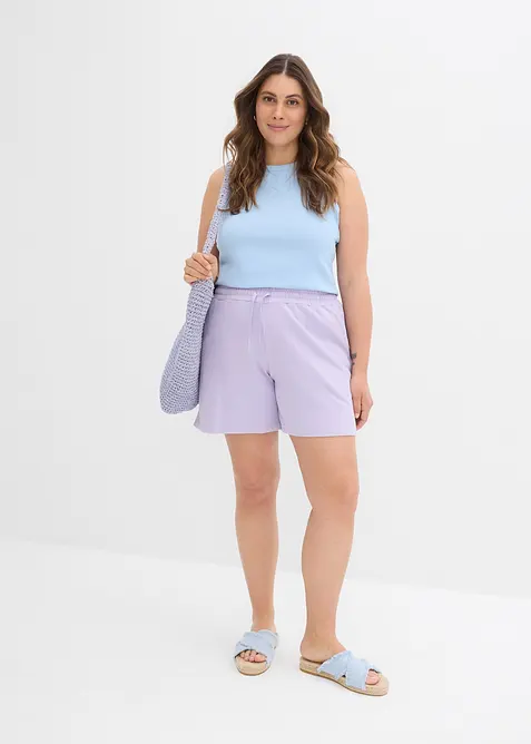 Trikåshorts i ren bomull, bonprix
