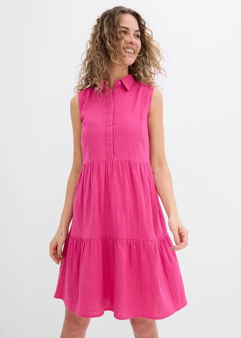 Tunikaklänning av luftig muslin, bonprix