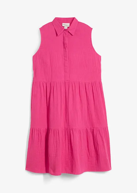 Tunikaklänning av luftig muslin, bonprix