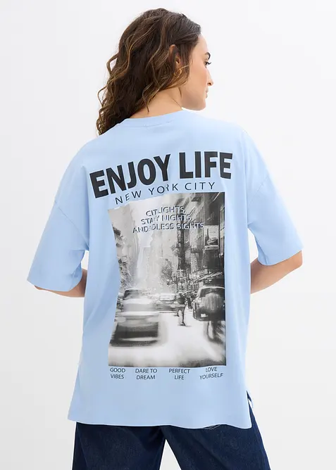 Oversizetopp av ekologisk bomull, bonprix