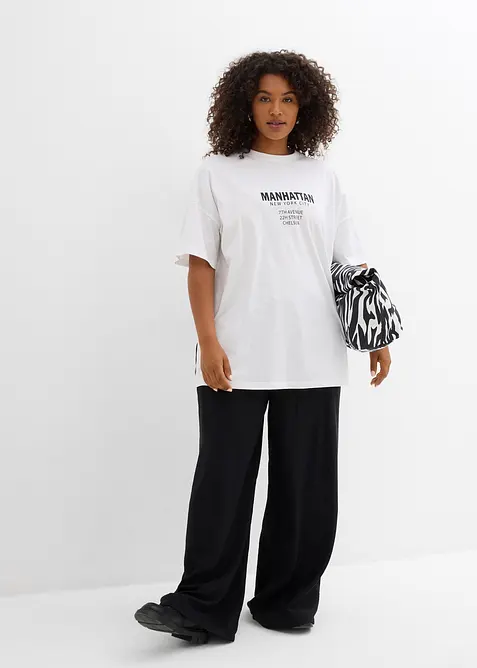 Oversizetopp av ekologisk bomull, bonprix