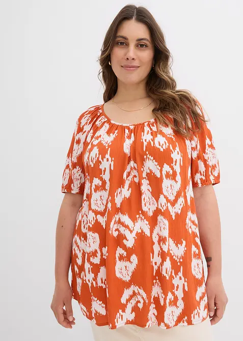 Blustunika av mjuk viskos, bonprix