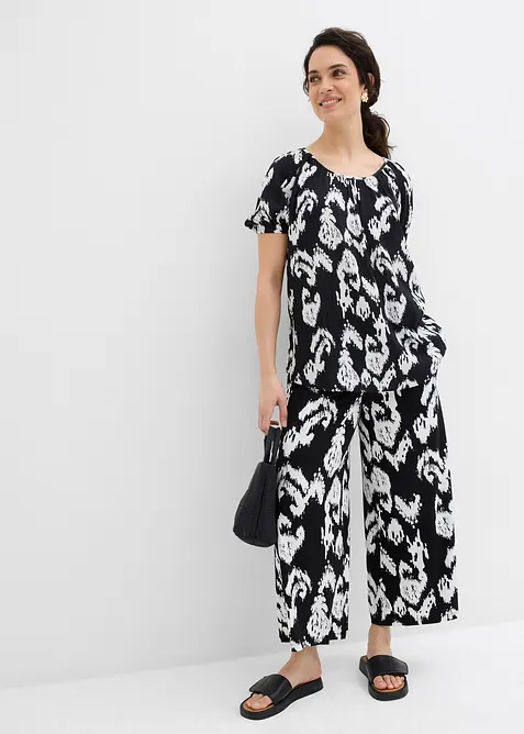 Blustunika av mjuk viskos, bonprix