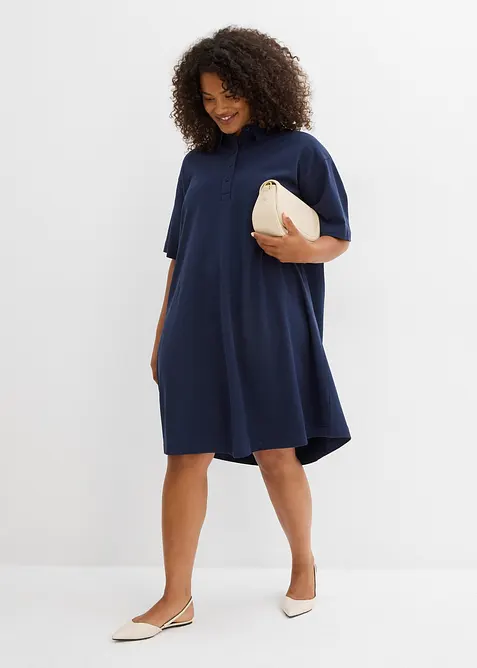 Bomullskl&auml;nning med pik&eacute;krage, bonprix