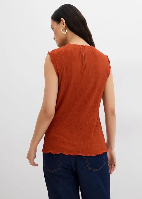 Linne i krinklat material med struktur, bonprix