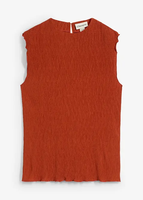 Linne i krinklat material med struktur, bonprix