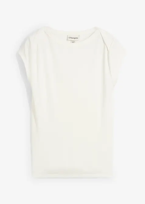 Ribbad topp av mjuk modalmix, bonprix