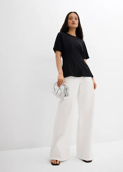 Bekväm Punto di Roma-topp med insvängd midja, bonprix