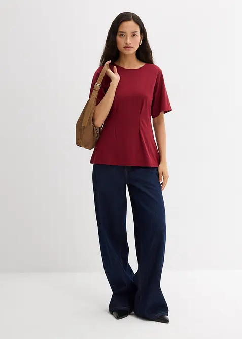 Bekväm Punto di Roma-topp med insvängd midja, bonprix