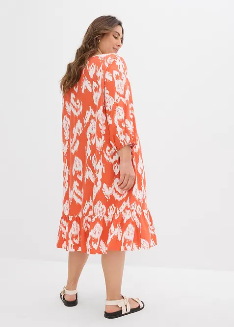 Tunikaklänning i ren viskos, bonprix