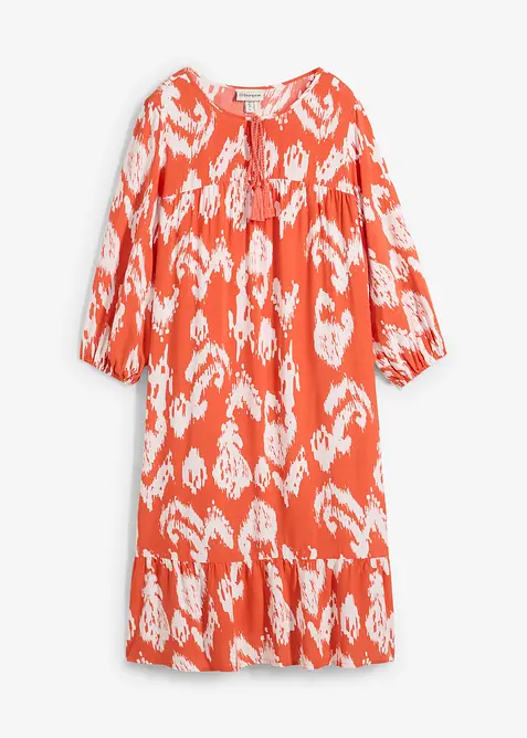 Tunikaklänning i ren viskos, bonprix