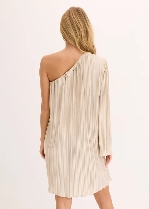 Plisserad miniklänning, bonprix