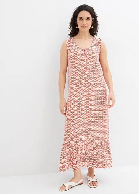 Jerseykl&auml;nning i viskosmix, bonprix