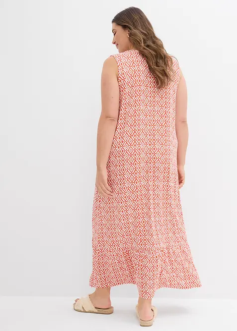 Jerseykl&auml;nning i viskosmix, bonprix