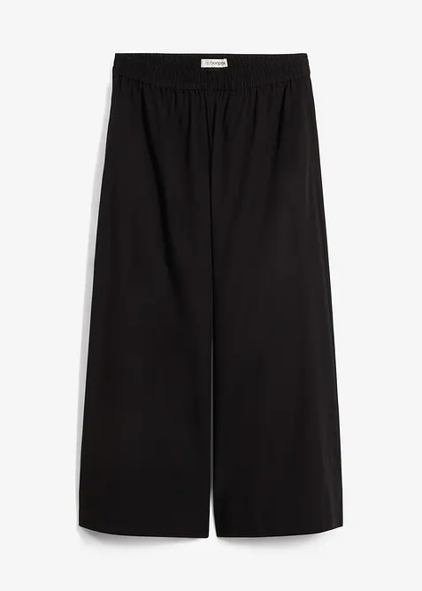 Vid culottebyxa av ren bomull, bonprix