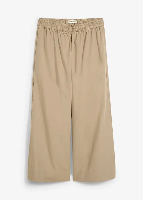 Vid culottebyxa av ren bomull, bonprix