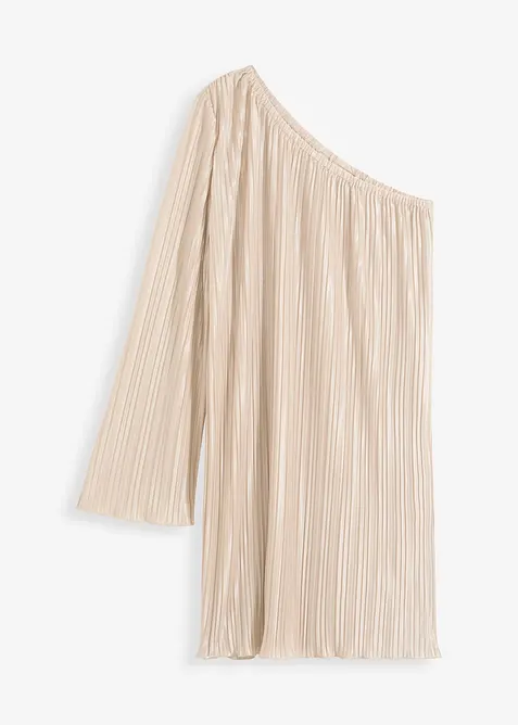 Plisserad miniklänning, bonprix