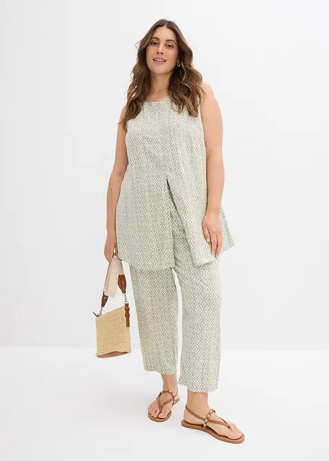 Lång blus av mjuk viskos, bonprix