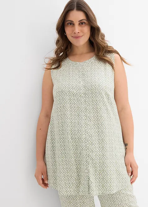 Lång blus av mjuk viskos, bonprix