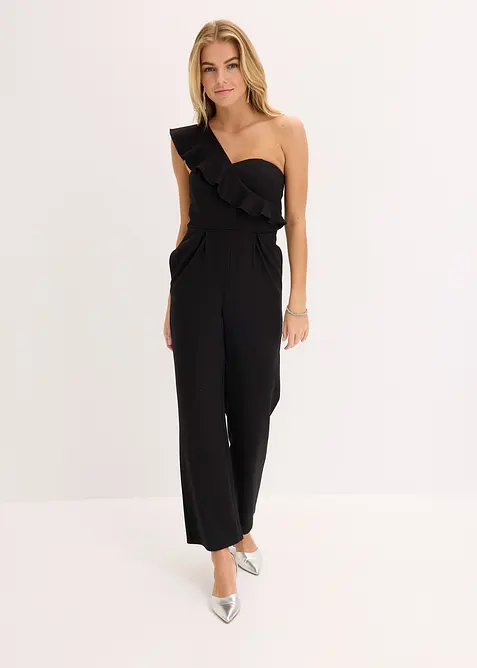 One shoulder-jumpsuit av lätt viskosmaterial, bonprix