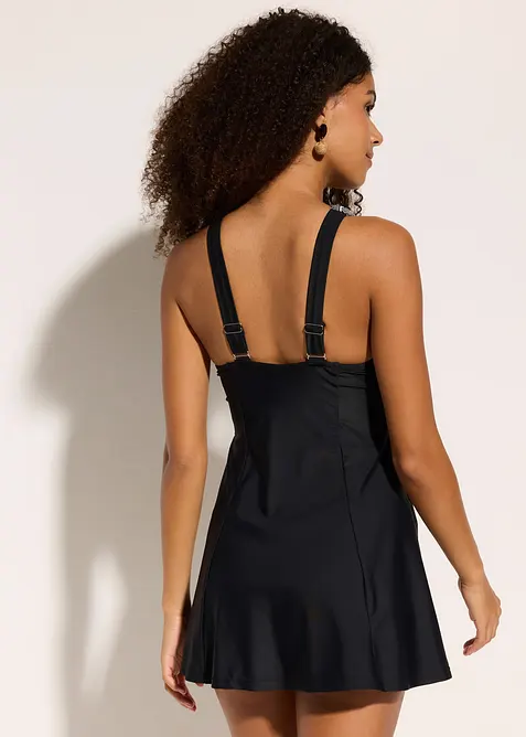 Baddräktsklänning i omlottstil, bonprix