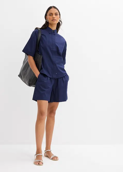 Dra-på-shorts av ren bomull, bonprix