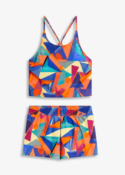 Tankini (2 delar) med shorts, bonprix